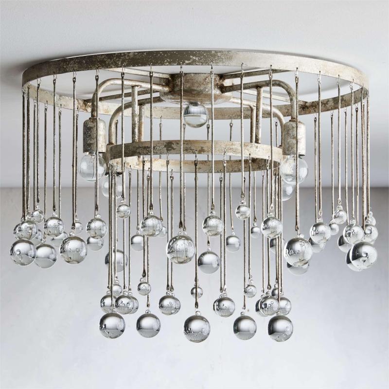 Aubrey Crystal Ball Flushmount Lamp - Image 8