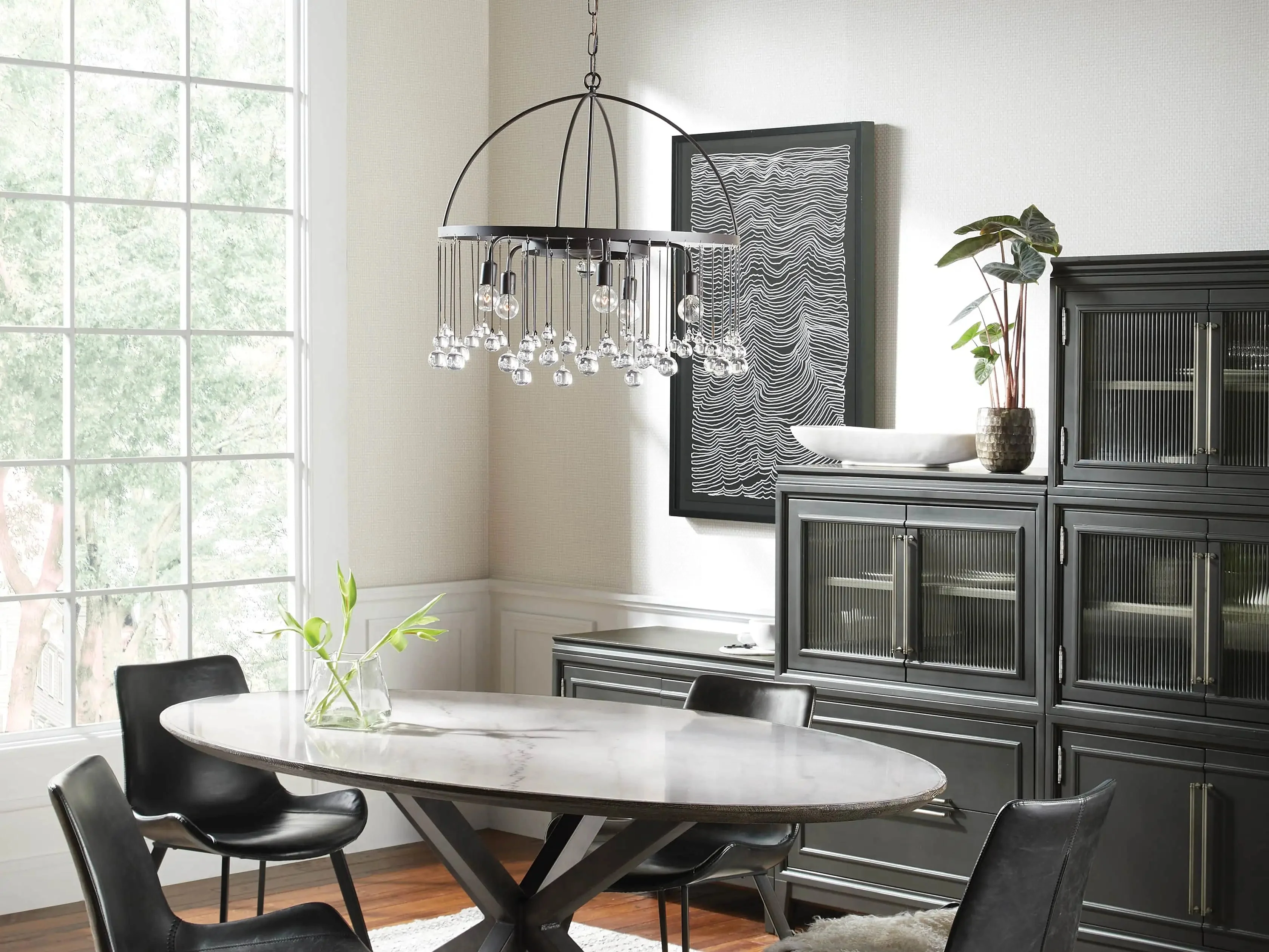 Aubrey Crystal Ball Round Chandelier 5 Light / 8 Light - Image 5