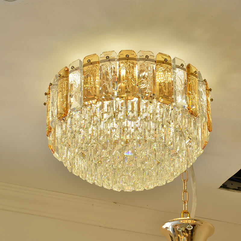 Crystal Dome Light Minimalist Ceiling American Style Dome Light For Dining Room, Kitchen, Bedroom And Living Room - Image 4