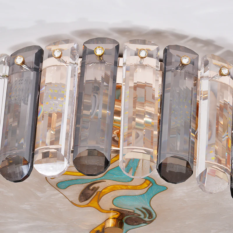 Crystal Round Ceiling Light With Exquisite Minimalist Ceiling For Dining Room, Kitchen, Bedroom And Living Room - Image 3