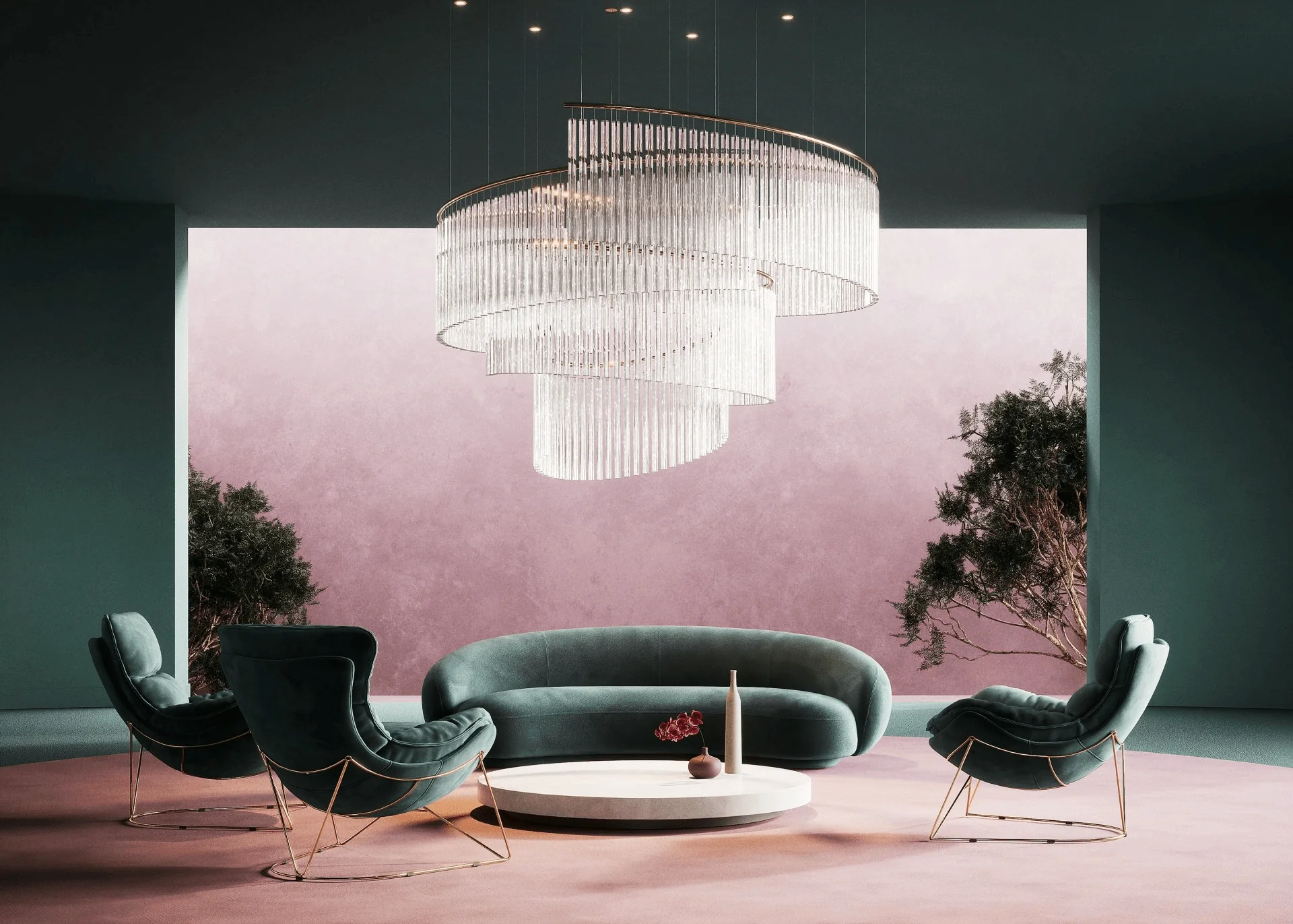 Crystal Spin Customize Chandelier - Image 29