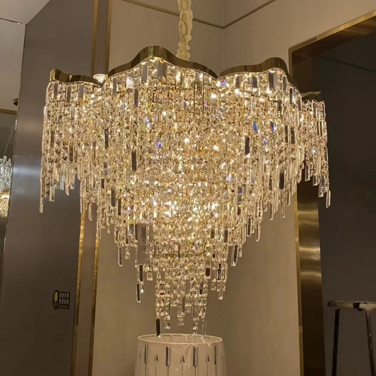 Crystal Tassel Chandelier Set For Living Room/Dining Room and Bedroom - Image 3