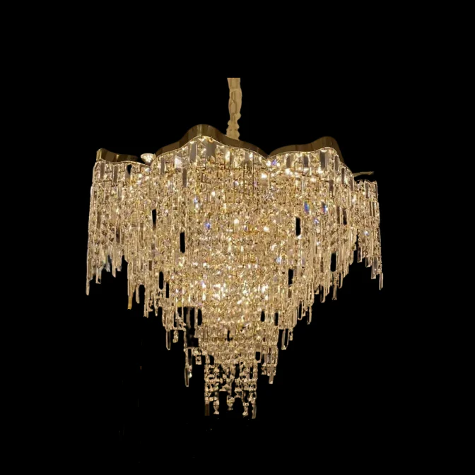 Crystal Tassel Chandelier Set For Living Room/Dining Room and Bedroom - Image 4
