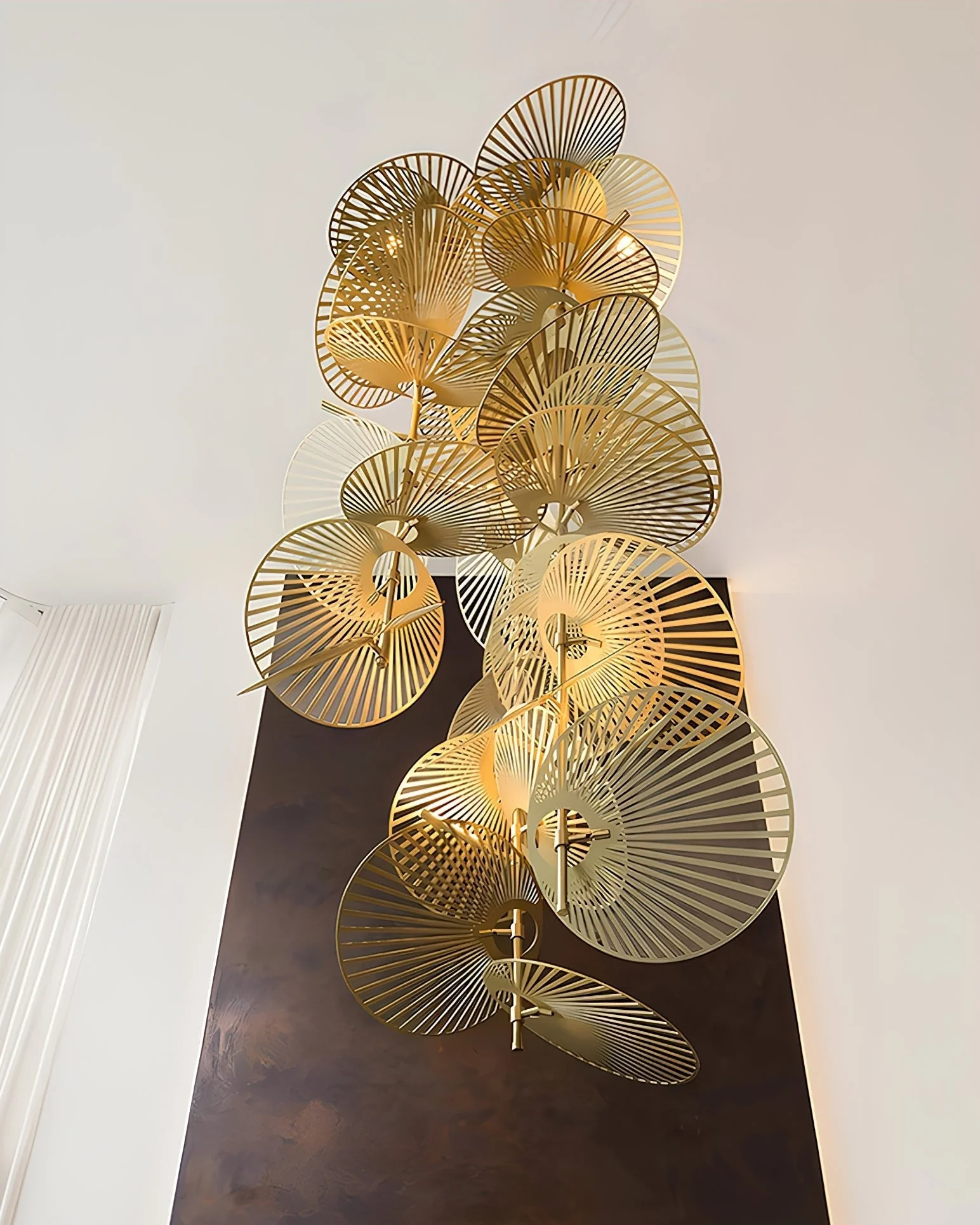 Cattail Leaf Meteor Shower Spiral Chandelier - Image 16