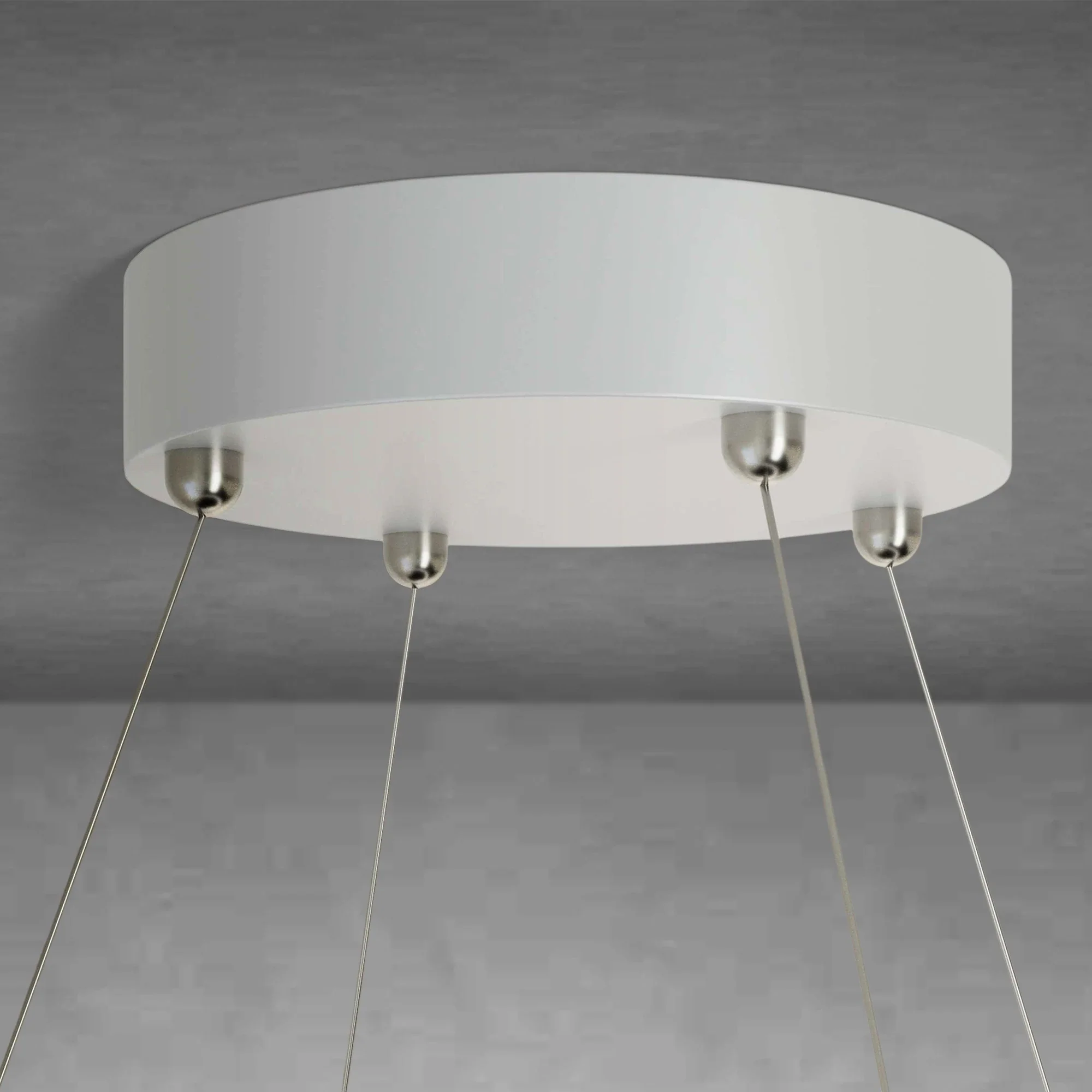 Darla Hand-Sculpted Leaves Chandelier 39'' White Gold Illuminated Fixture - Image 6