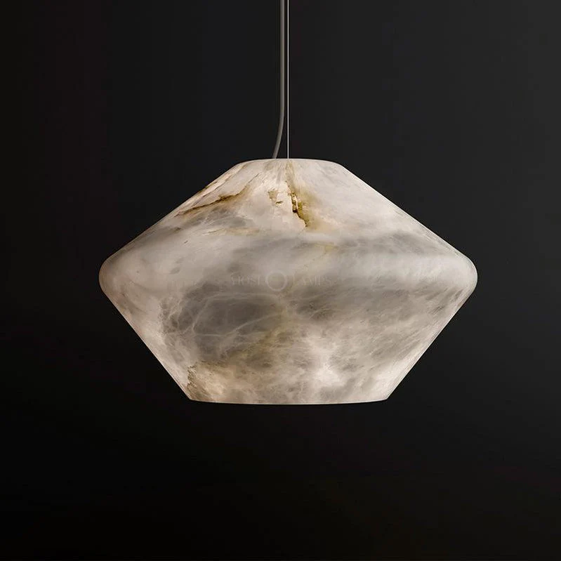 Decorative Alabaster Bedside Pendant Light, Living Room Pendant Light - Image 2