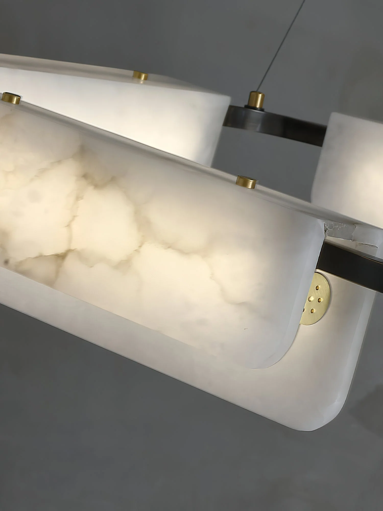 Delphine Round Alabaster Living Room Chandelier - Image 29
