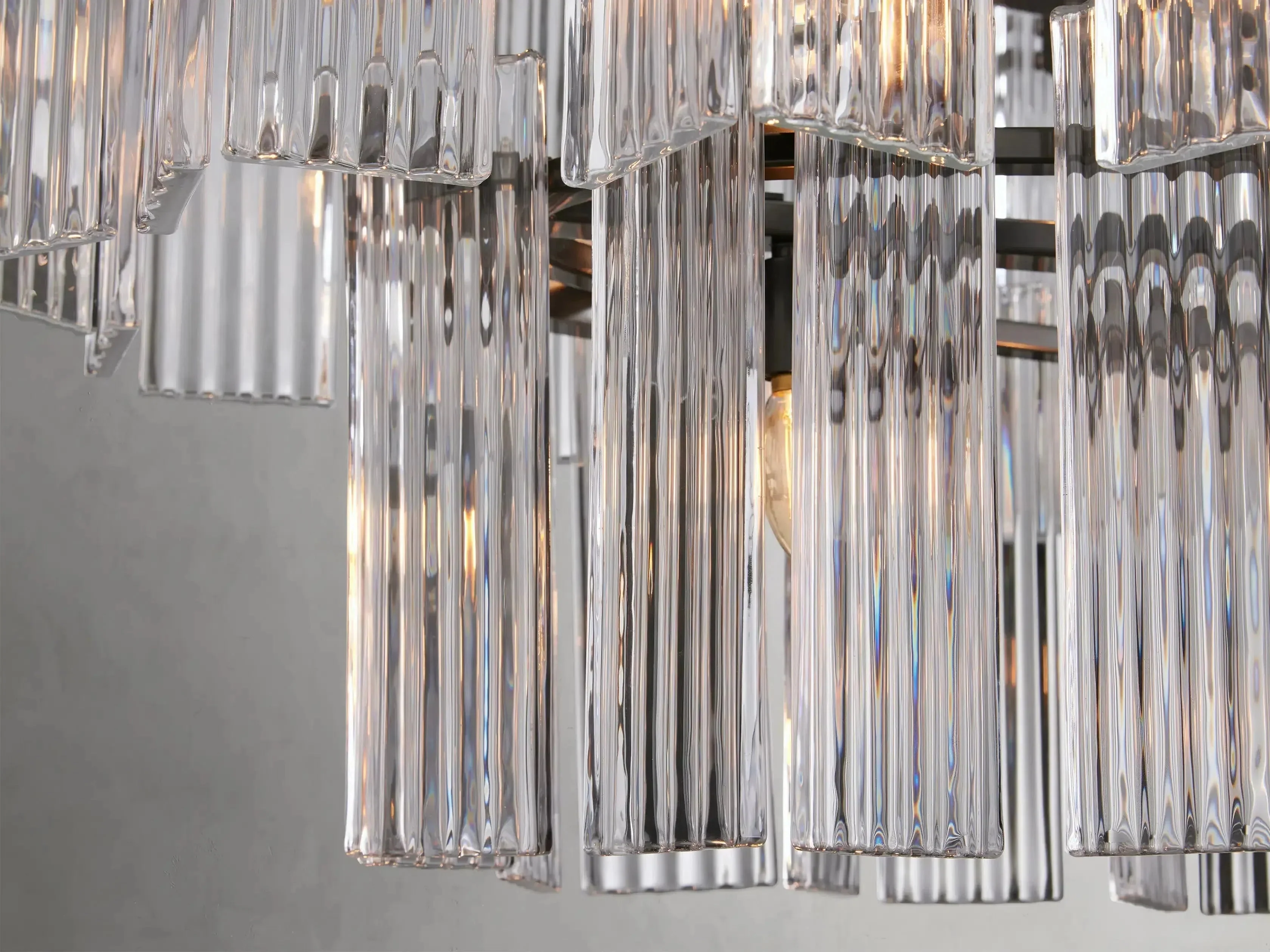 Delsie Oval Art Glass Chandelier 51''63''72''L - Image 19