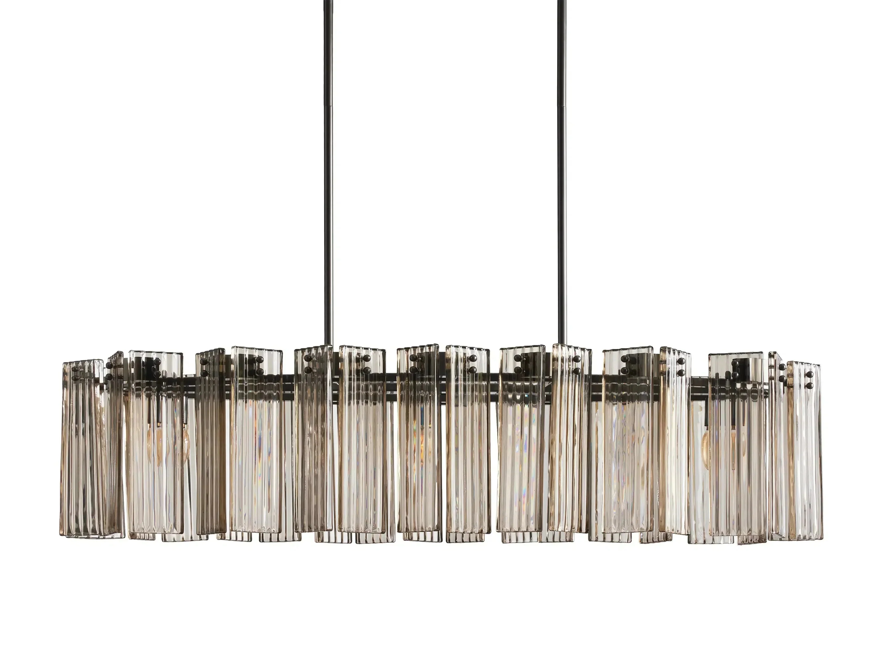 Delsie Oval Art Glass Chandelier 51''63''72''L - Image 26