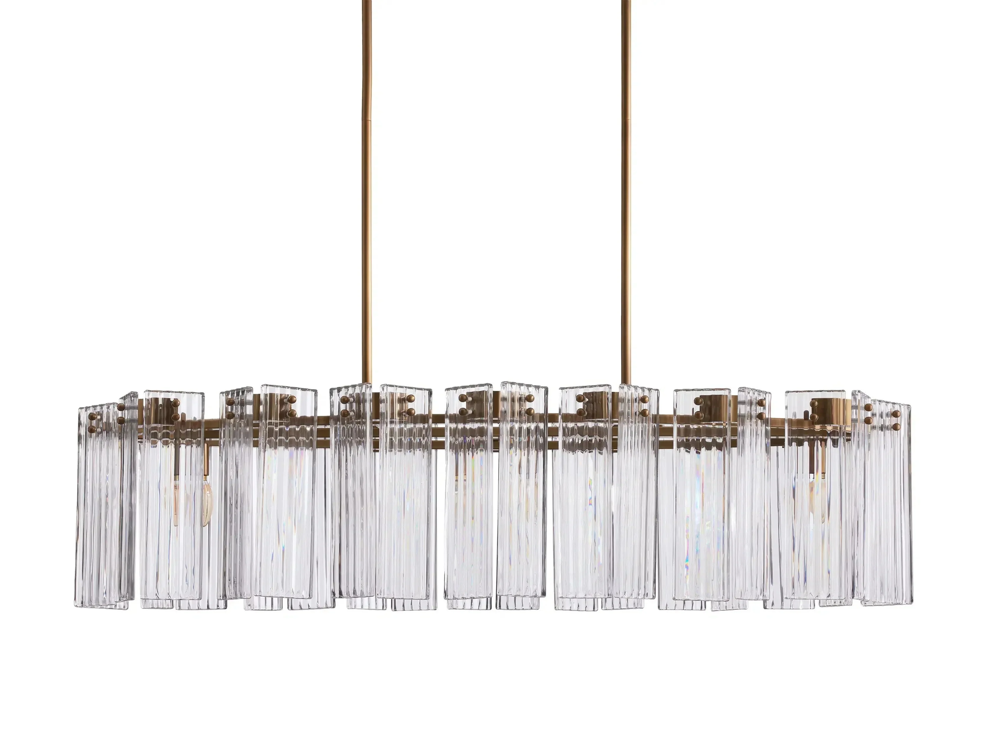 Delsie Oval Art Glass Chandelier 51''63''72''L - Image 40