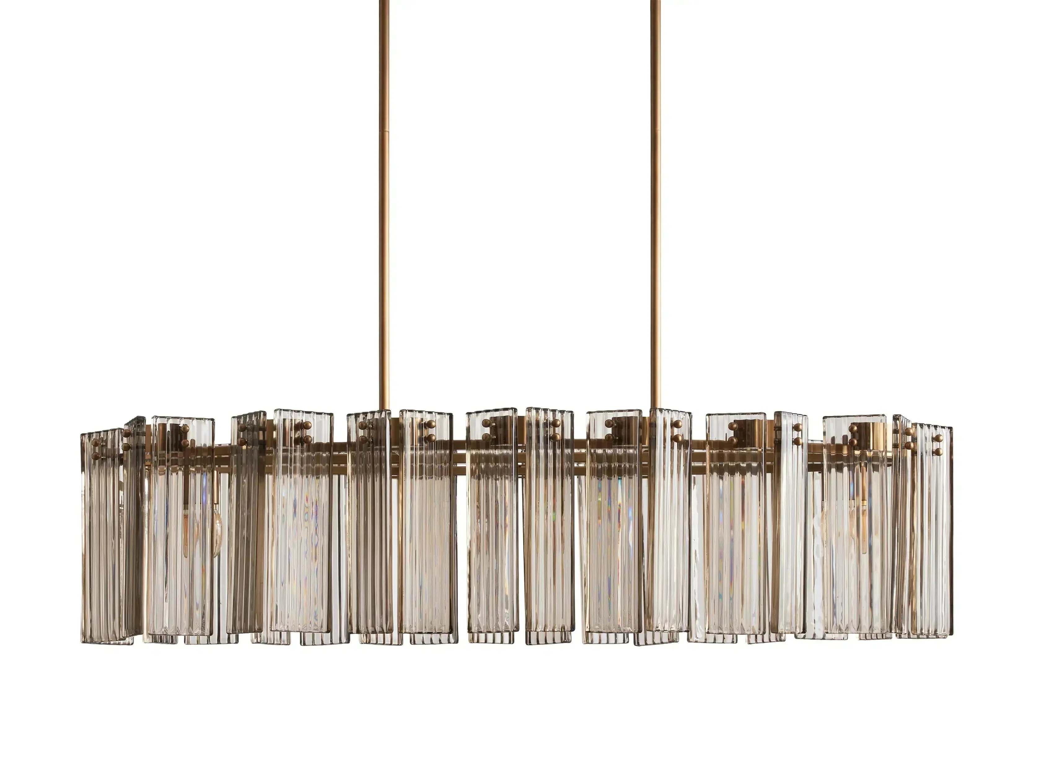 Delsie Oval Art Glass Chandelier 51''63''72''L - Image 43