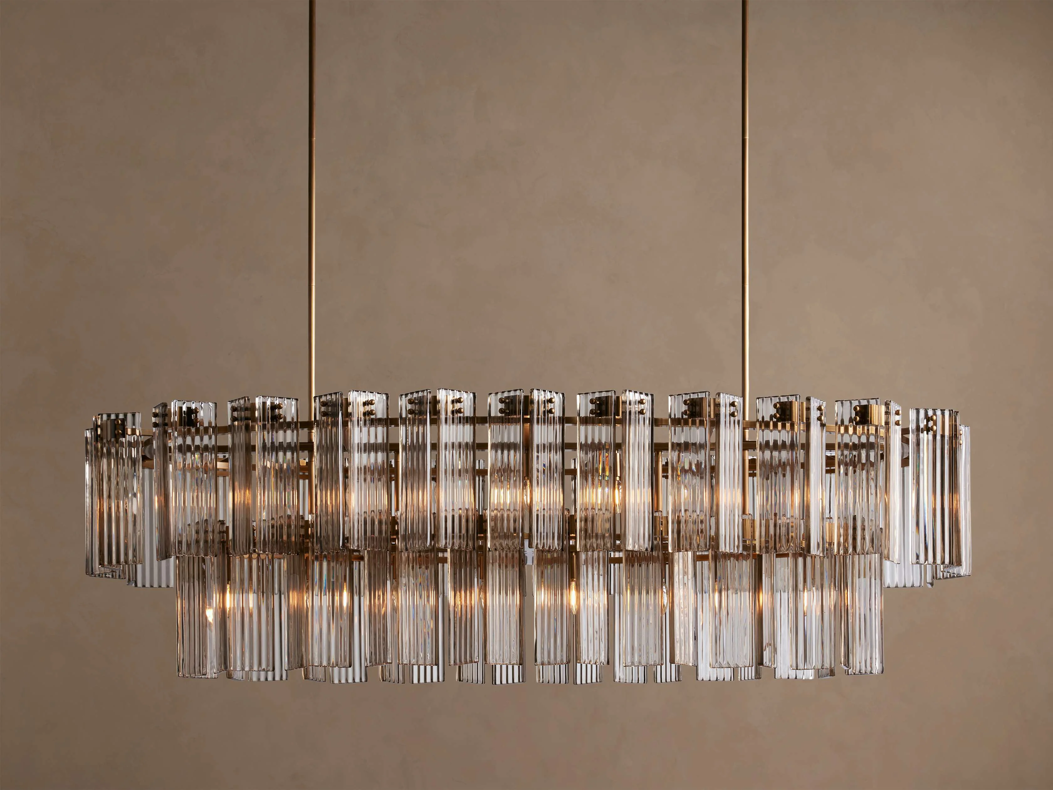 Delsie Oval Tiered Chandelier 63'' 72"W - Image 11