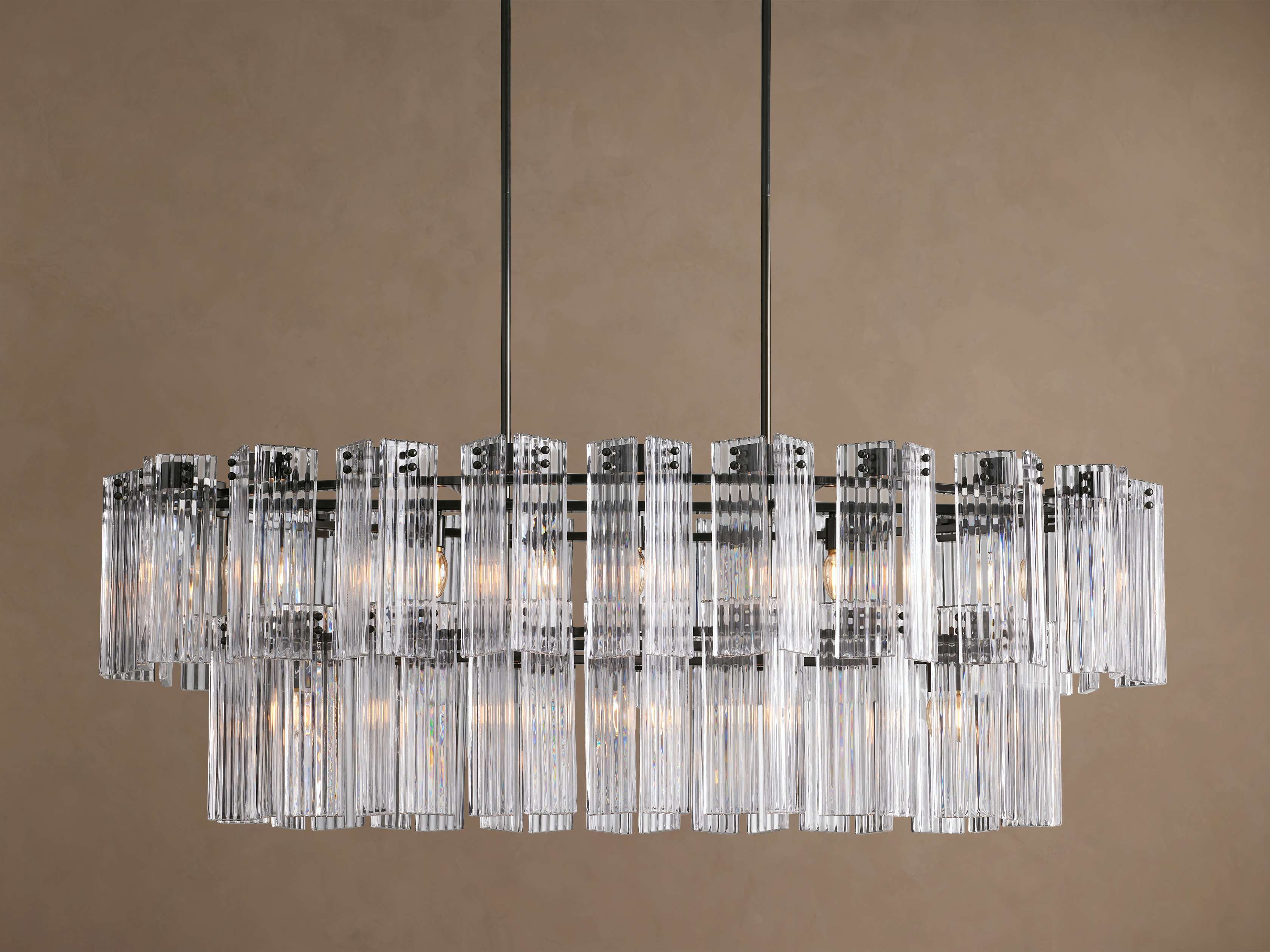 Delsie Oval Tiered Chandelier 63'' 72"W - Image 15