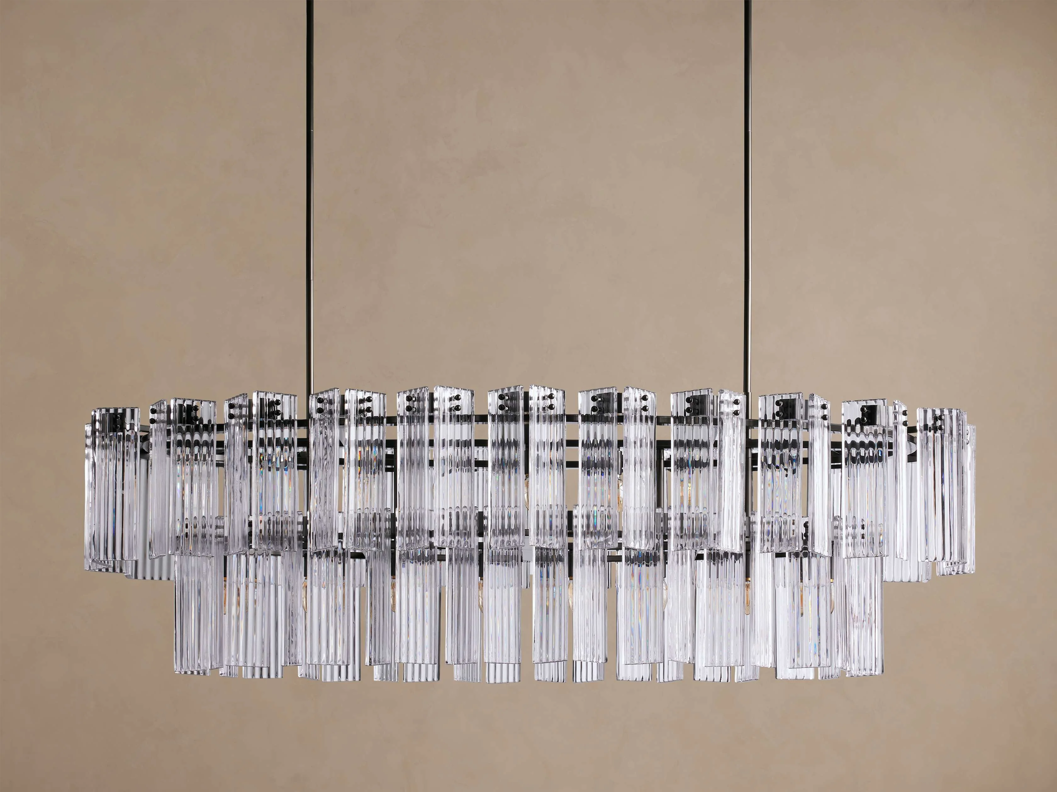 Delsie Oval Tiered Chandelier 63'' 72"W - Image 20
