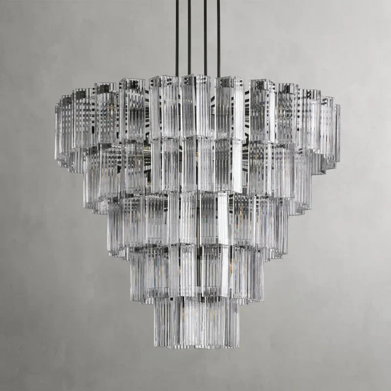 Delsie Round Art Glass Chandelier 38" 48" 60"D - Image 12