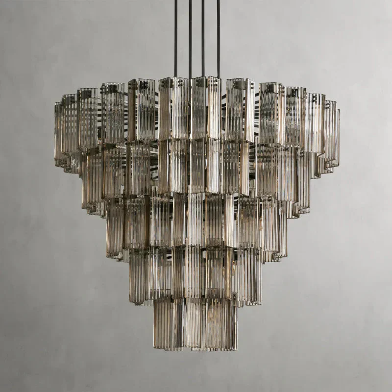Delsie Round Art Glass Chandelier 38" 48" 60"D - Image 13