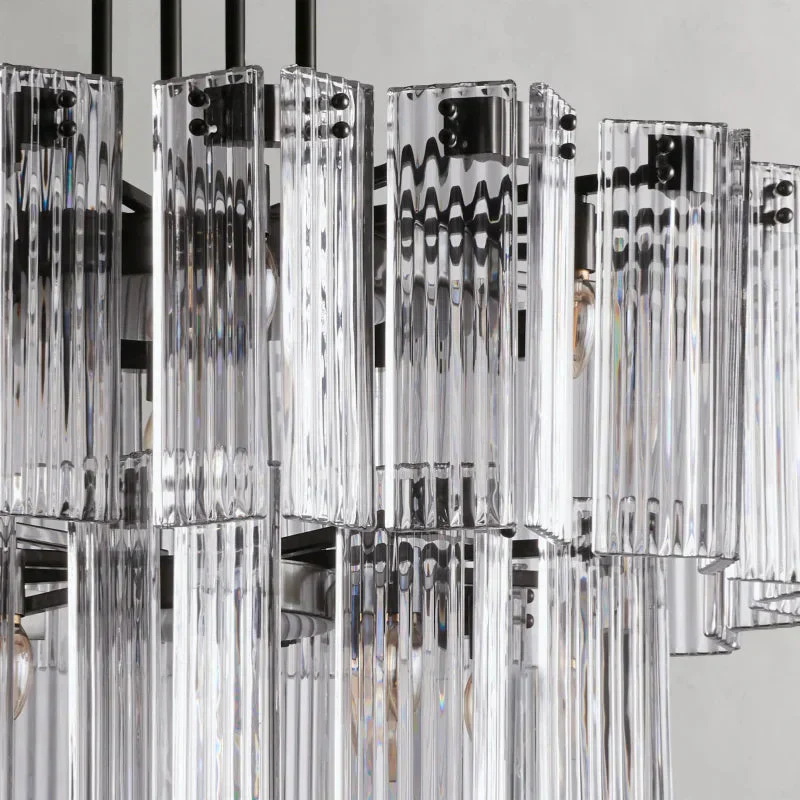 Delsie Round Art Glass Chandelier 38" 48" 60"D - Image 14