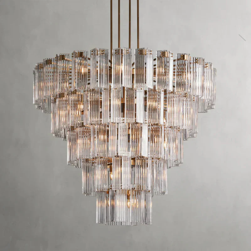Delsie Round Art Glass Chandelier 38" 48" 60"D - Image 17