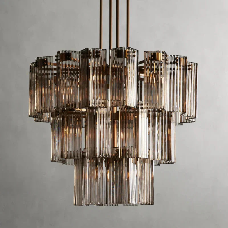 Delsie Round Art Glass Chandelier 38" 48" 60"D - Image 18