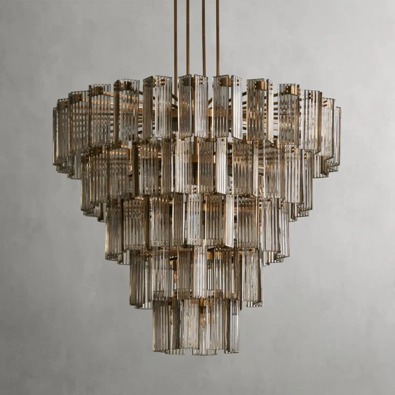 Delsie Round Art Glass Chandelier 38" 48" 60"D - Image 20