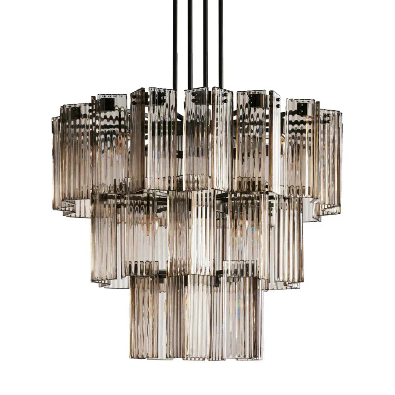Delsie Round Art Glass Chandelier 38" 48" 60"D - Image 23