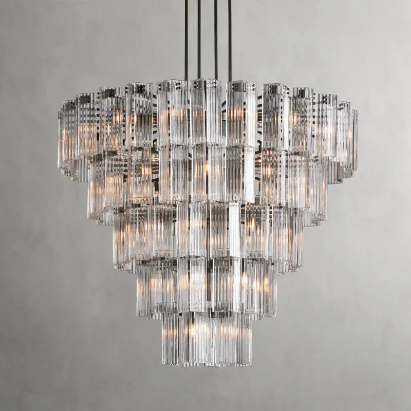 Delsie Round Art Glass Chandelier 38" 48" 60"D - Image 24