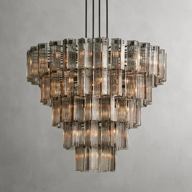 Delsie Round Art Glass Chandelier 38" 48" 60"D - Image 25
