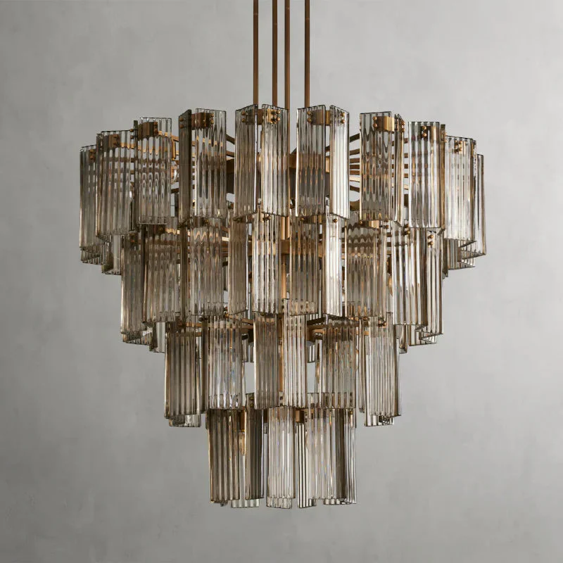 Delsie Round Art Glass Chandelier 38" 48" 60"D - Image 26