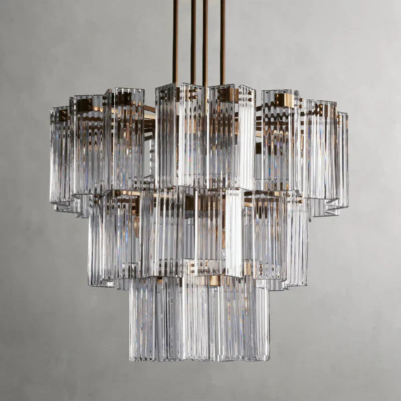 Delsie Round Art Glass Chandelier 38" 48" 60"D - Image 27