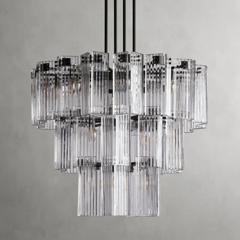 Delsie Round Art Glass Chandelier 38" 48" 60"D - Image 28
