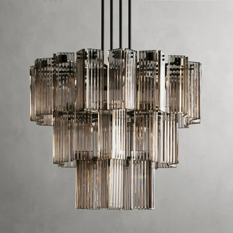 Delsie Round Art Glass Chandelier 38" 48" 60"D - Image 30