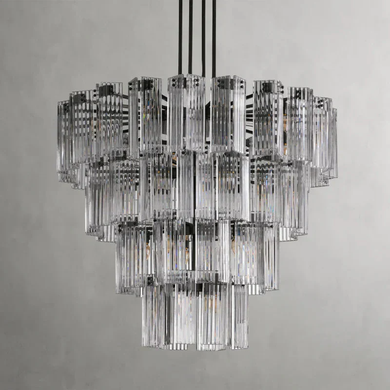 Delsie Round Art Glass Chandelier 38" 48" 60"D - Image 31