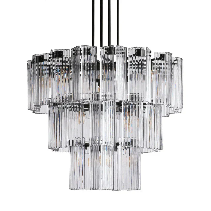 Delsie Round Art Glass Chandelier 38" 48" 60"D - Image 9