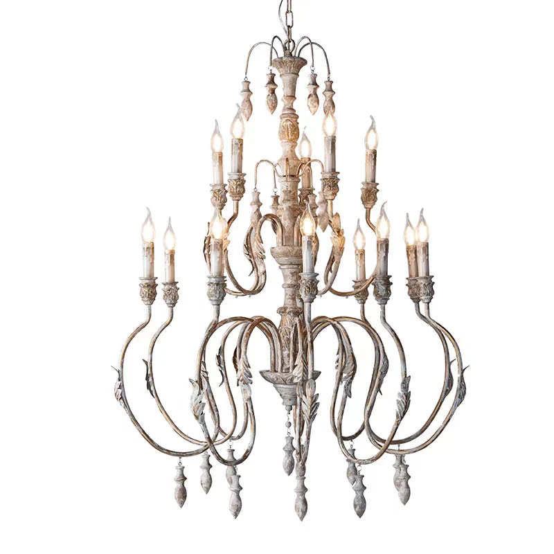 French Vintage Candle Chandelier for Living Room/Bedroom - Image 10
