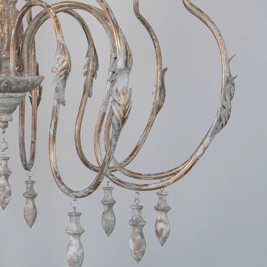 French Vintage Candle Chandelier for Living Room/Bedroom - Image 12