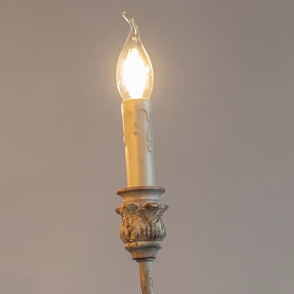 French Vintage Candle Chandelier for Living Room/Bedroom - Image 13