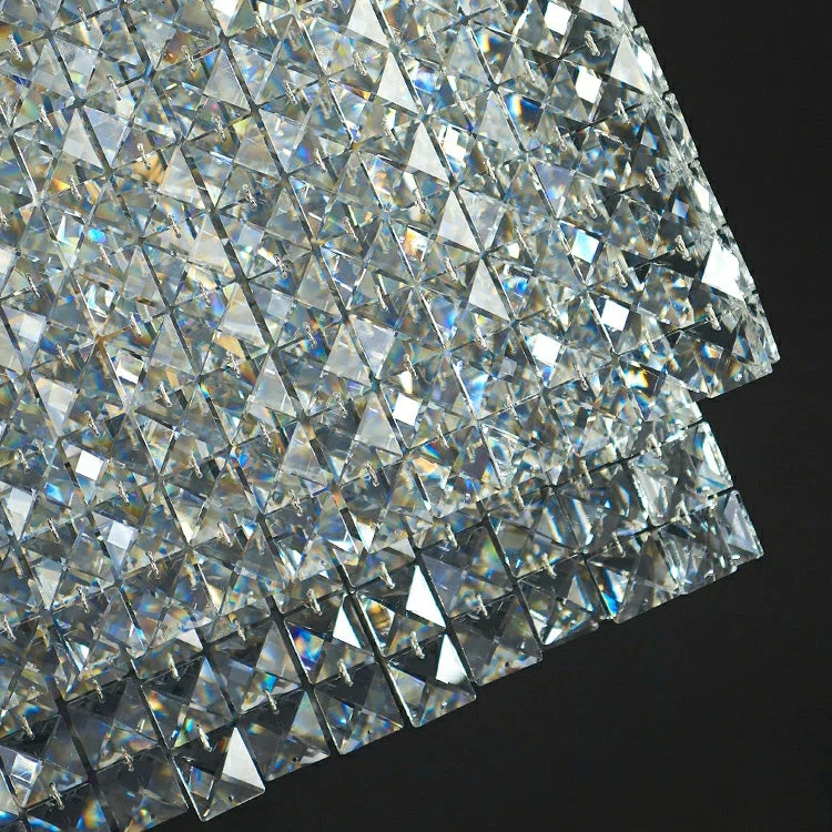 Designer Style Crystal Chandelier Elegant Round Ceiling Lighting Fixture for Living/ Dining Room - Image 11