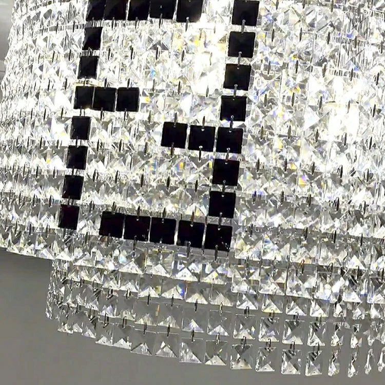 Designer Style Crystal Chandelier Elegant Round Ceiling Lighting Fixture for Living/ Dining Room - Image 14