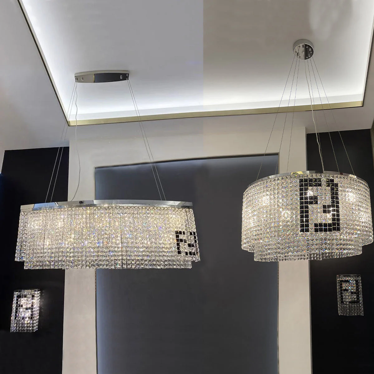 Designer Style Crystal Chandelier Elegant Round Ceiling Lighting Fixture for Living/ Dining Room - Image 16
