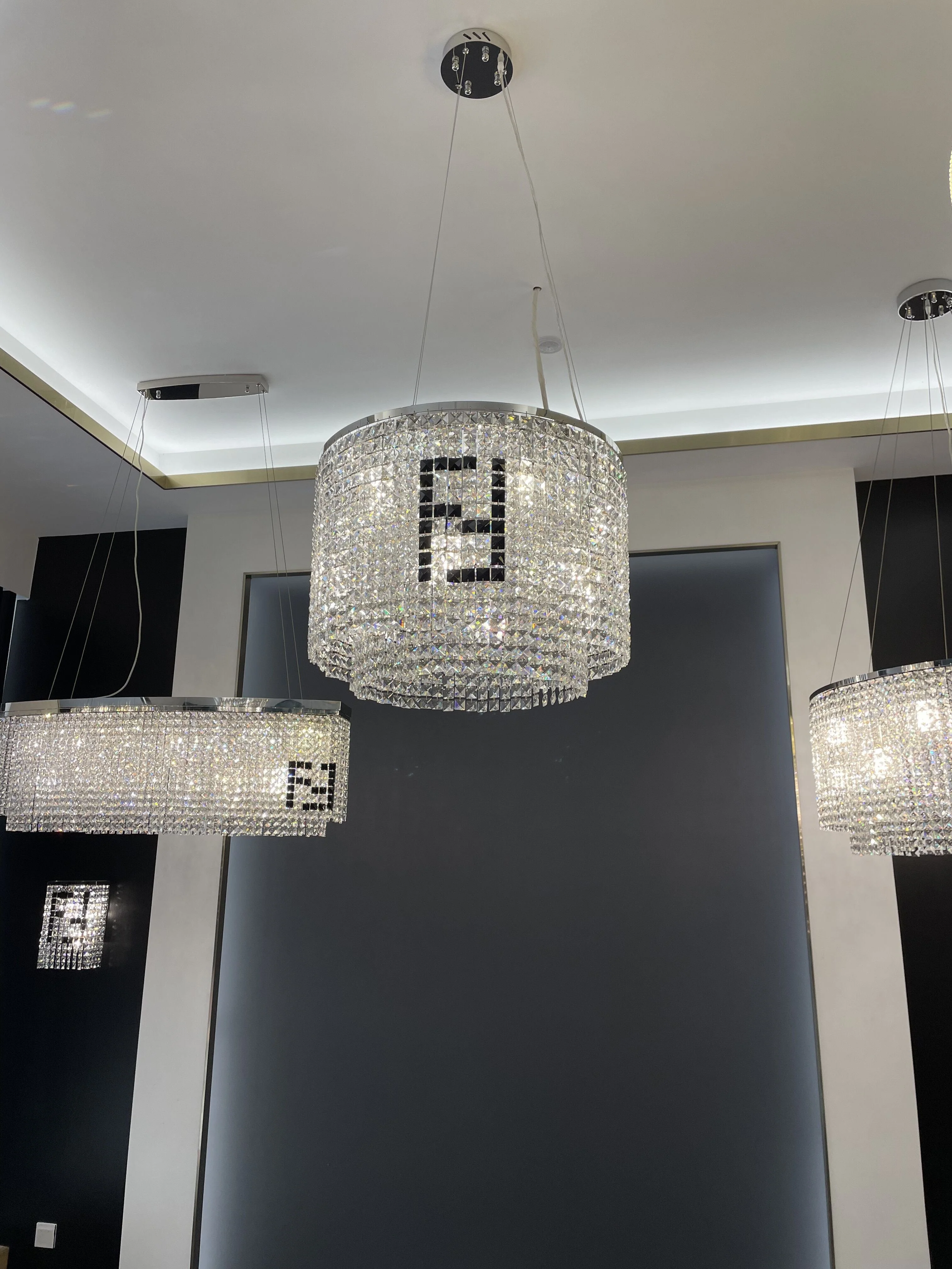 Designer Style Crystal Chandelier Elegant Round Ceiling Lighting Fixture for Living/ Dining Room - Image 17