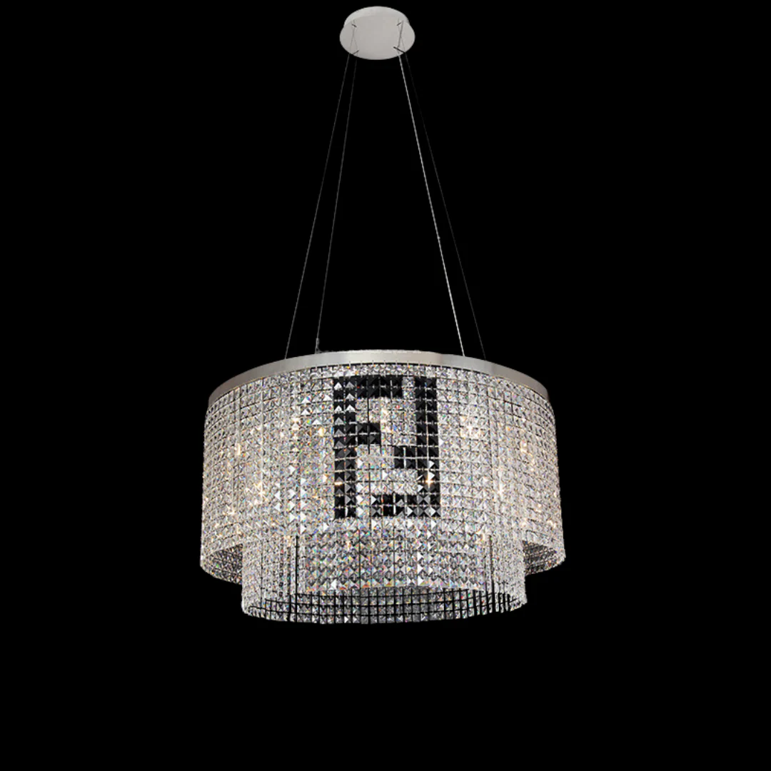Designer Style Crystal Chandelier Elegant Round Ceiling Lighting Fixture for Living/ Dining Room - Image 22