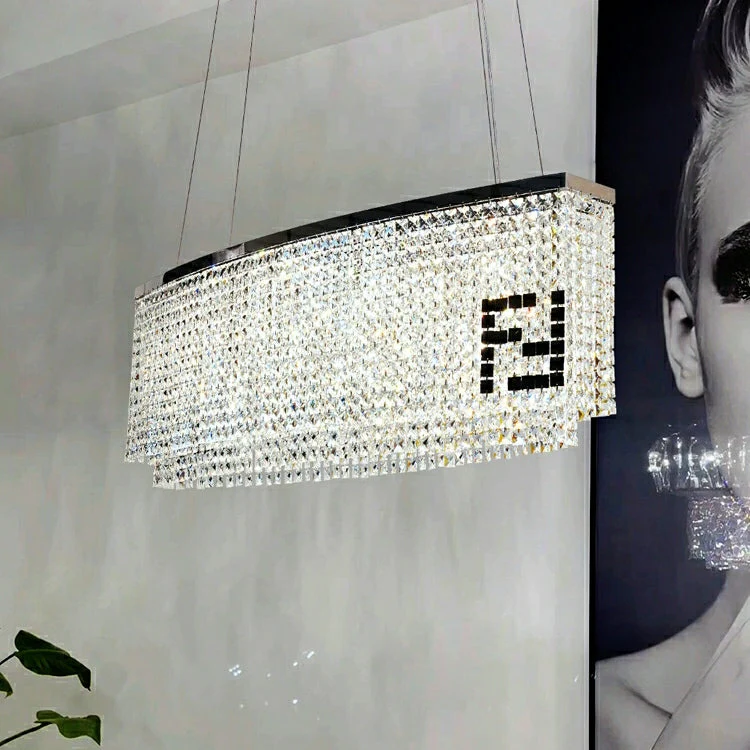 Designer Style Crystal Chandelier Elegant Round Ceiling Lighting Fixture for Living/ Dining Room - Image 5