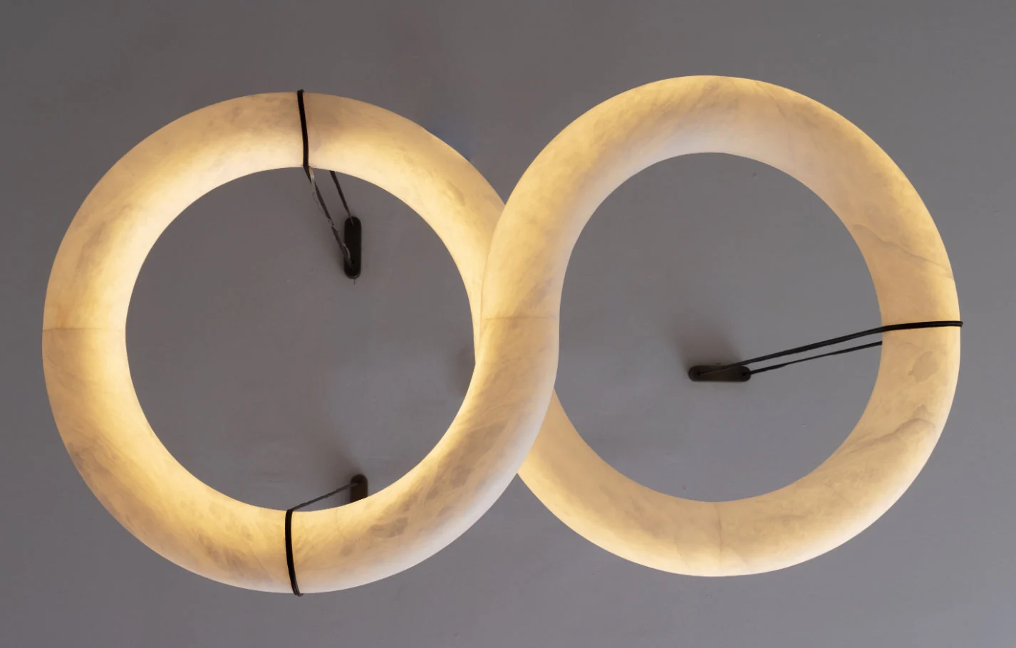 Glacera Designer Inspired Alabaster Chandelier Light For Living Room 35'' 55'' 56'' 70'' 96''W - Image 8