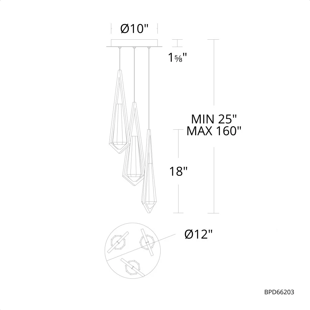 Devote Pendant 3 Light - Image 2