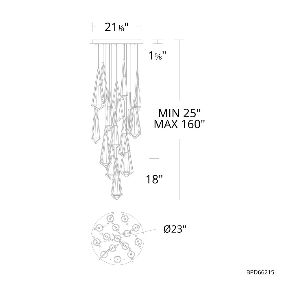 Devote Round Chandelier 14 Light - Image 2