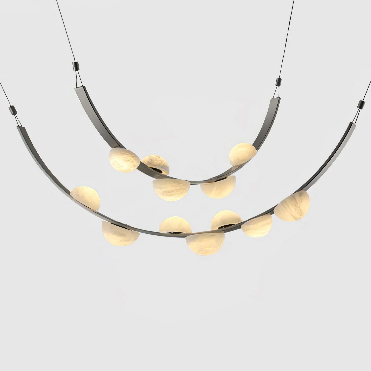 Dew Drops Alabaster Chandelier - Image 23