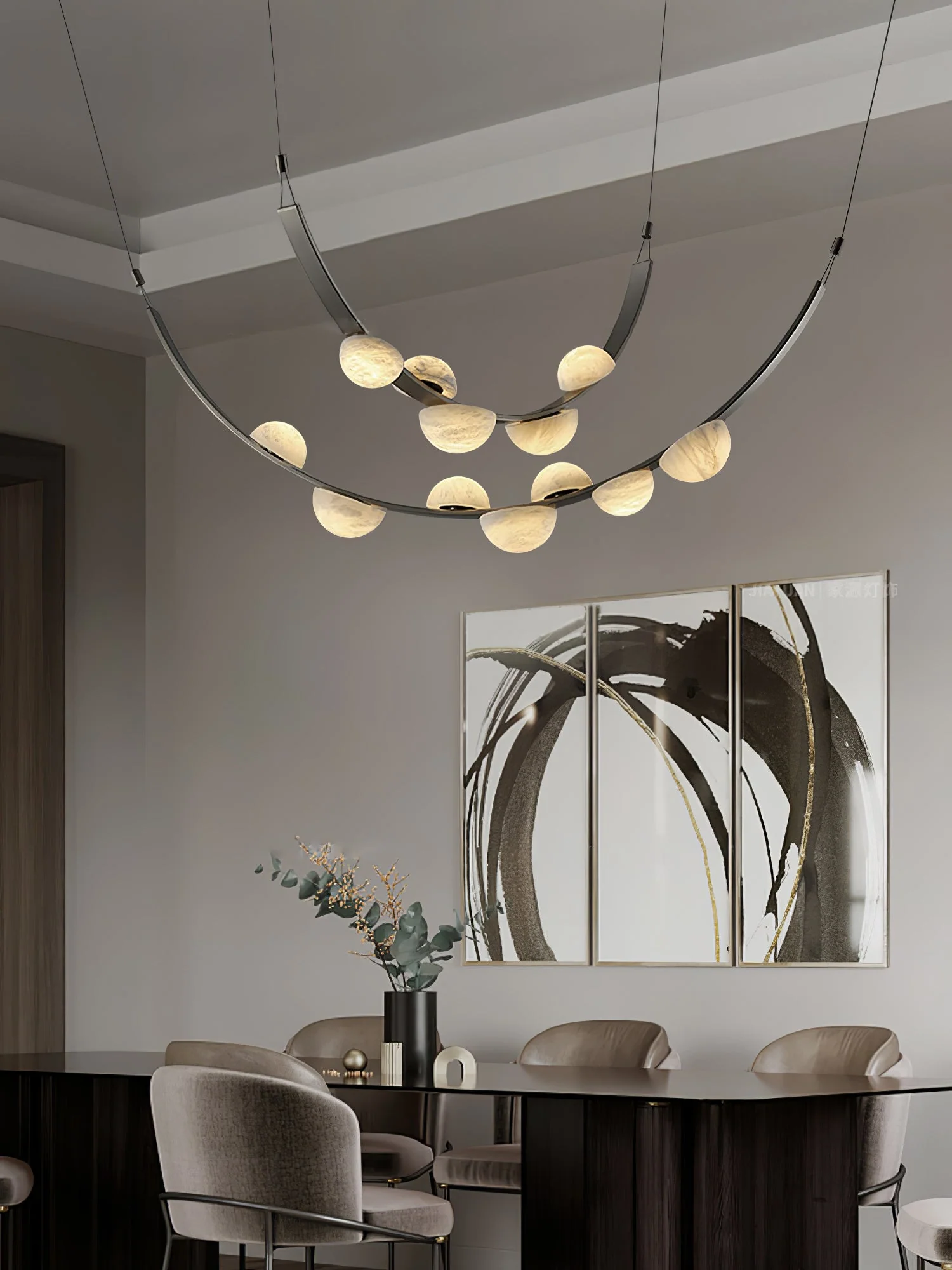 Dew Drops Alabaster Chandelier - Image 7