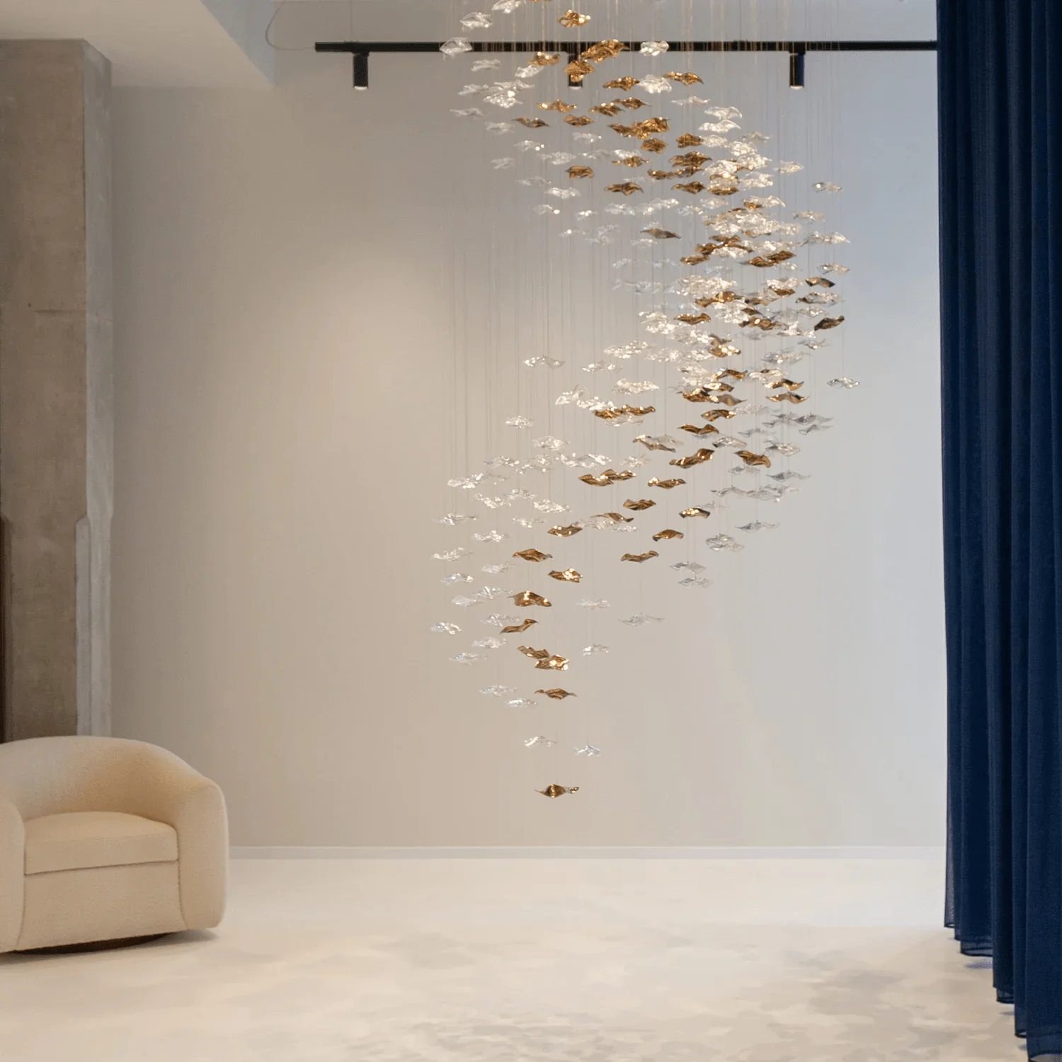 Galaxy Tidal Art Glass Crystal Spiral Chandelier - Image 106