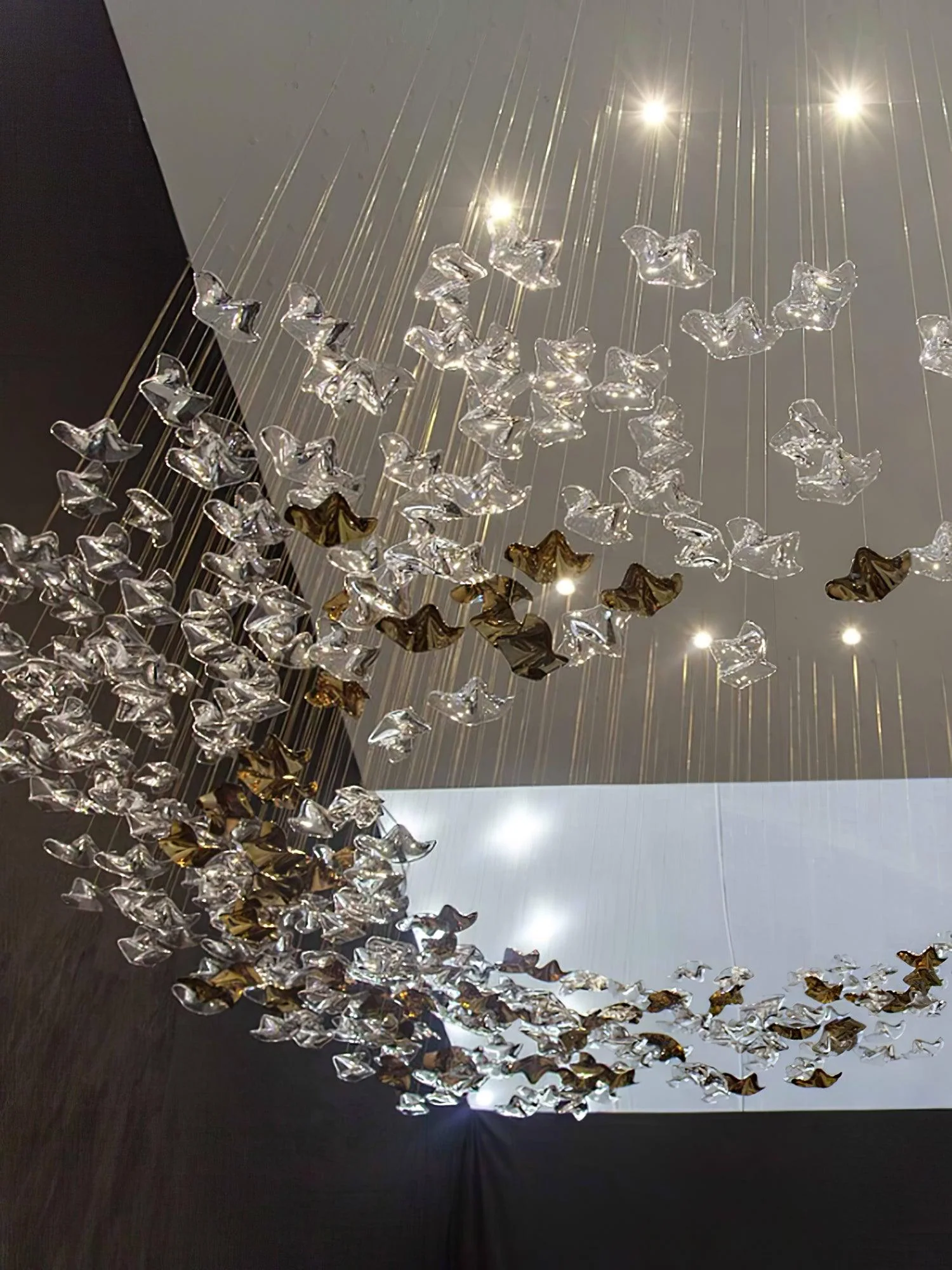 Galaxy Tidal Art Glass Crystal Spiral Chandelier - Image 17