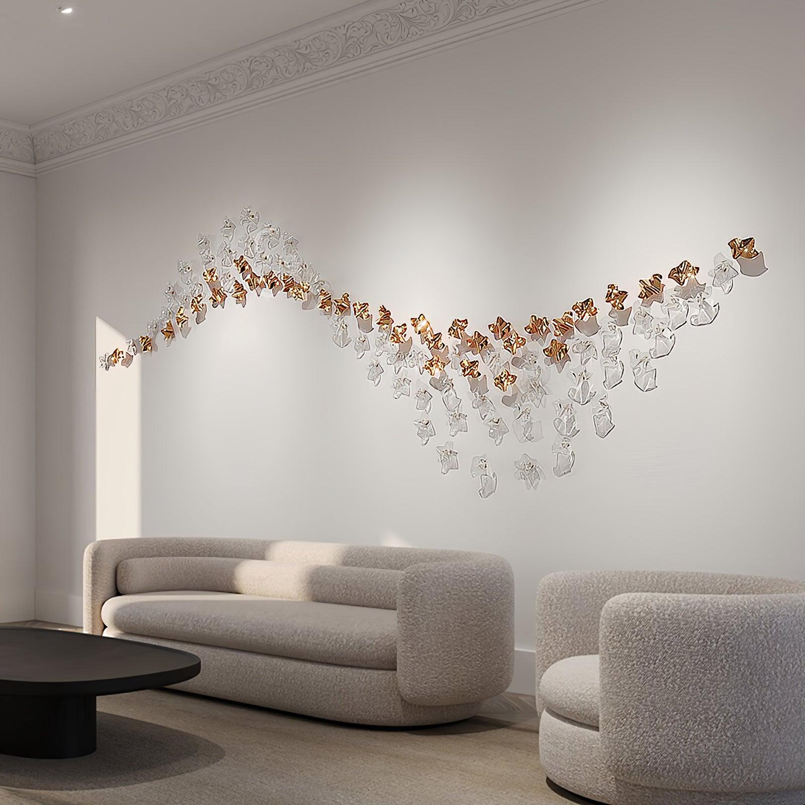 Galaxy Tidal Art Glass Crystal Spiral Chandelier - Image 2